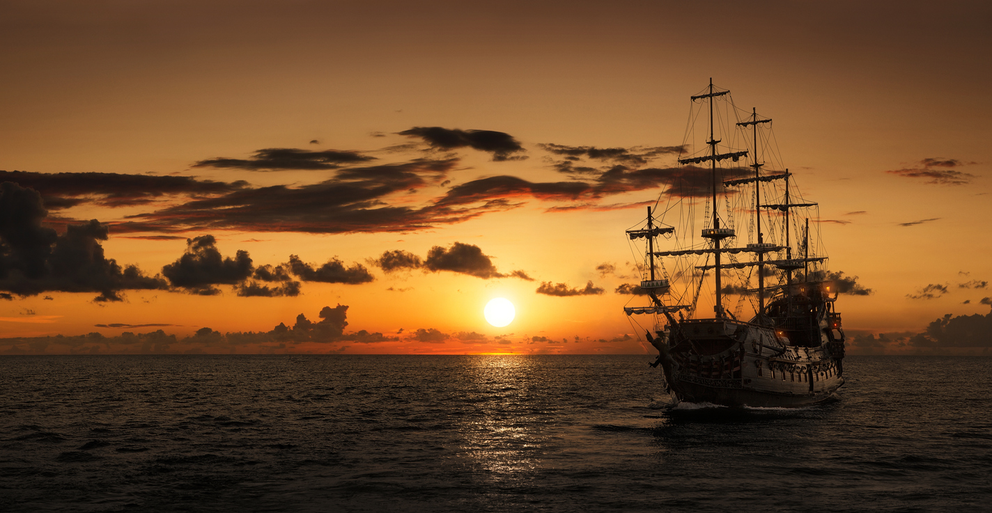 Pirate Ship Silhouette