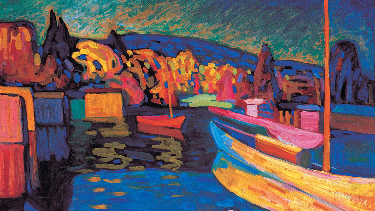 Autumn Landscape With Boats