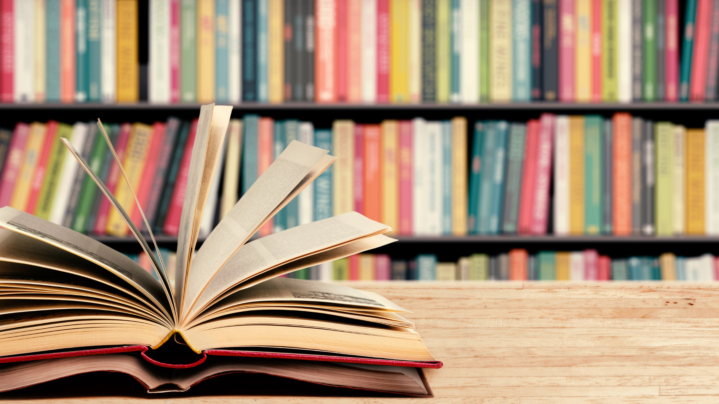 A book and a bookshelf