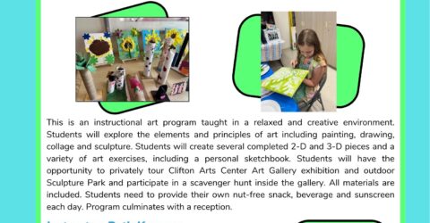 Summer Art Camp 2026 at Clifton Arts Center