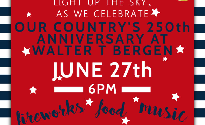 Bloomingdale NJ Celebrates our Country’s 250th Anniversary