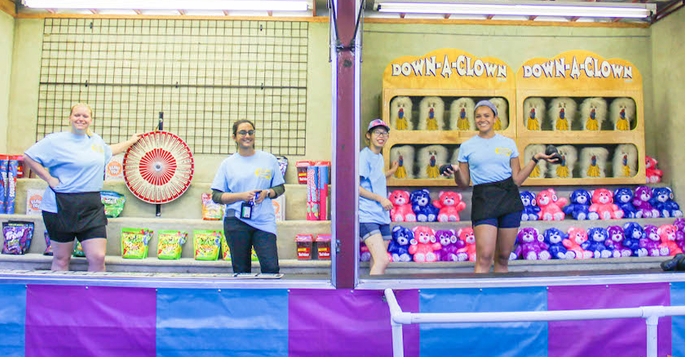 Carnival games at the Passaic County Fair